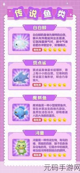 摩尔庄园手游，传说鱼类全攻略 鲨鱼河童白鲸轻松钓