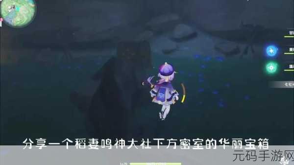 鸣神大社下方的窟窿怎么开：1. 探秘鸣神大社下方的神秘窟窿