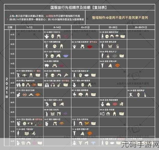 光遇先祖复刻全攻略,秘籍揭晓与精准时间表