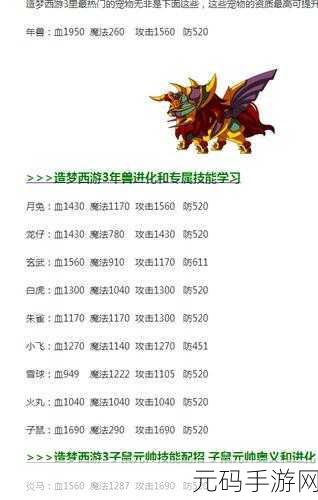 造梦西游 3 足球法宝成长率全方位解析