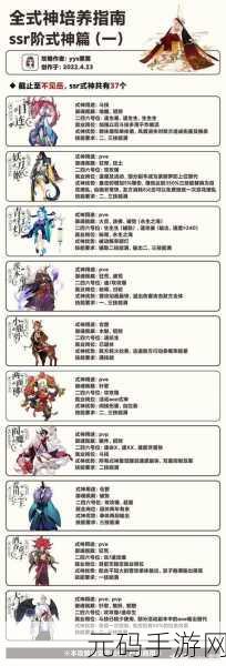 阴阳师非 SSR 式神全解析,你真的了解吗?