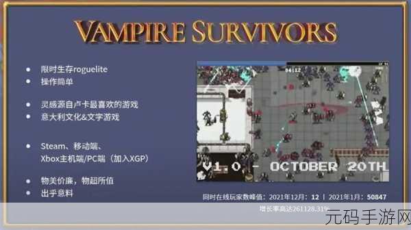 暗影之下,速度之巅 ——暗影幸存者Shadow Survival变速版震撼来袭,吸血鬼生存新纪元!