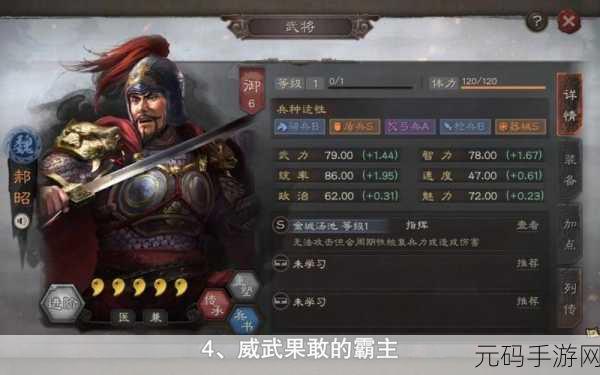三国志战略版,主公特性深度剖析与最佳选择指南