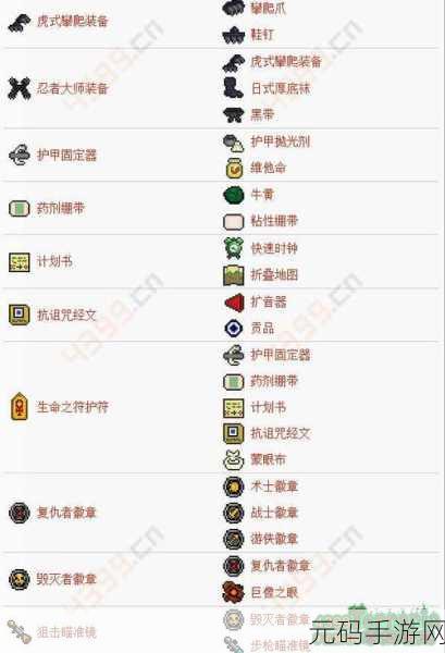 泰拉瑞亚首饰制作全指南，打造强力装备的秘诀