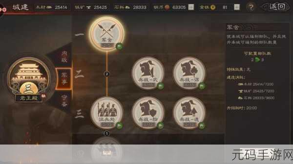 中华三国志，兵种升级秘籍 等级飙升指南