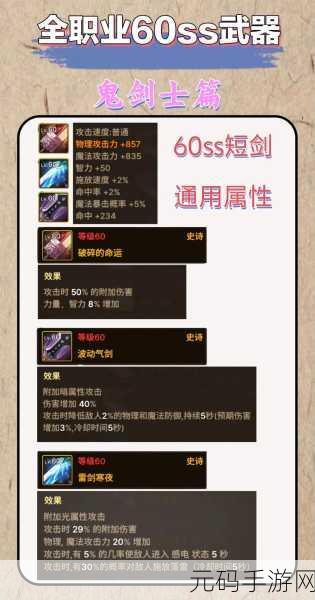 DNF 手游鬼剑转职冷门职业大揭秘