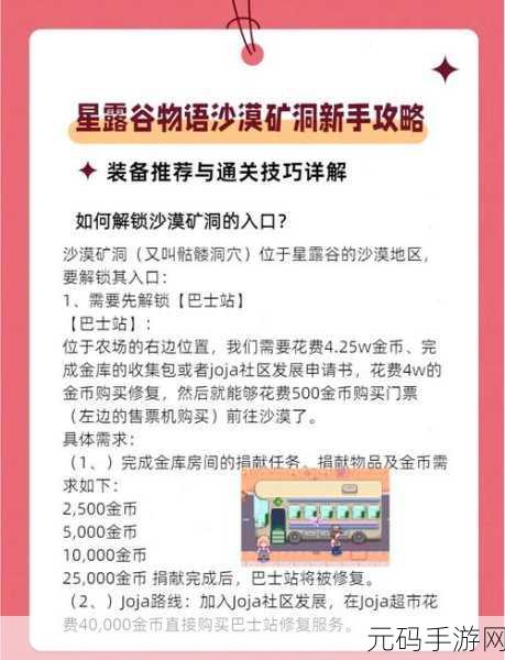 星露谷物语矿井探险指南，深入地底的秘密通道与层级揭秘
