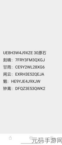 原神生日会2024兑换码:1. 《原神生日会2024:全新兑换码大揭秘