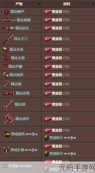 泰拉瑞亚手游，探寻精金矿的神秘藏身之处