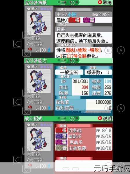 口袋妖怪究极绿宝石，无敌阵容大揭秘