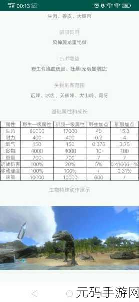 方舟手游,深度解析每种龙的独特技能