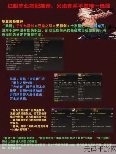 DNF 纯刷图巨剑红眼的顶级装备与饰品搭配指南