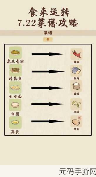 桃源深处有人家食来运转，沉浸传统美食之旅