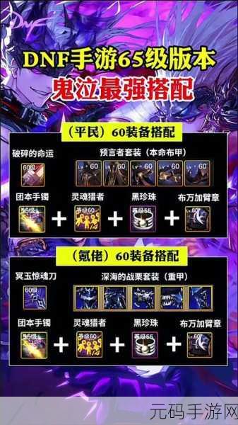 DNF 手游鬼泣 55 级防具终极指南