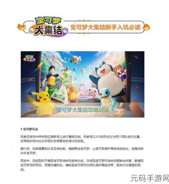 宝可梦大集结携带物的精准选择指南