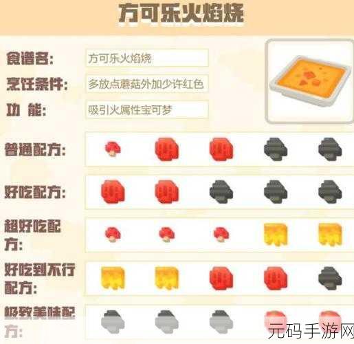 宝可梦大探险电系料理的终极秘籍