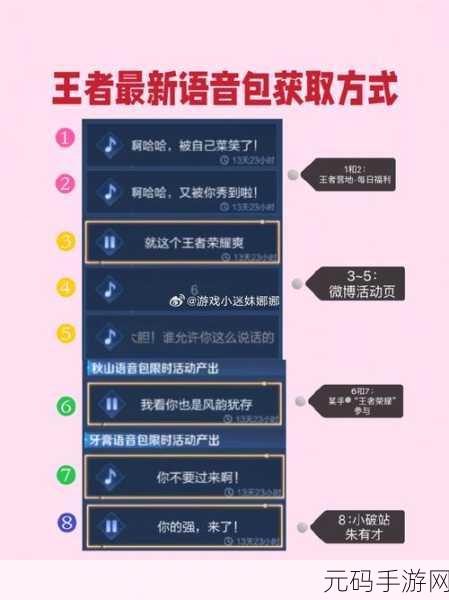 王者荣耀，获取该我表演了语音秘籍大公开