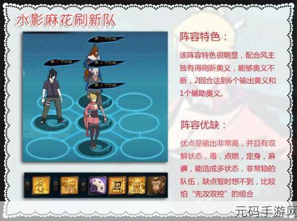 火影忍者 OL 风主新手必知的前期阵容秘籍