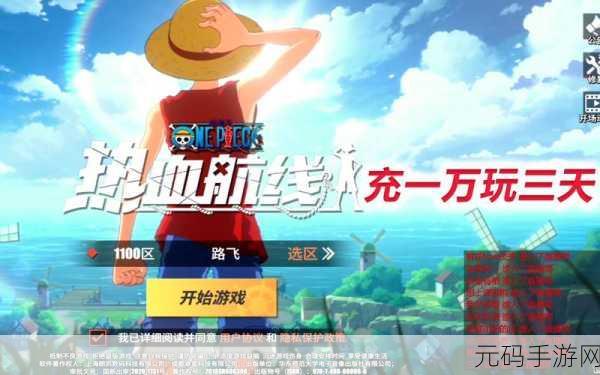 航海王热血航线，深度探索寻宝玩法秘籍