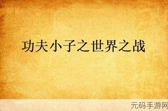 功夫小子震撼来袭,格斗游戏新纪元等你来战!