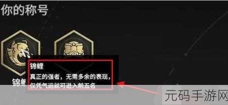 探索永劫无间锦鲤成就的达成奥秘