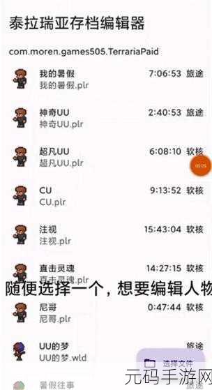 泰拉瑞亚手机版存档修改器全攻略,解锁无限可能