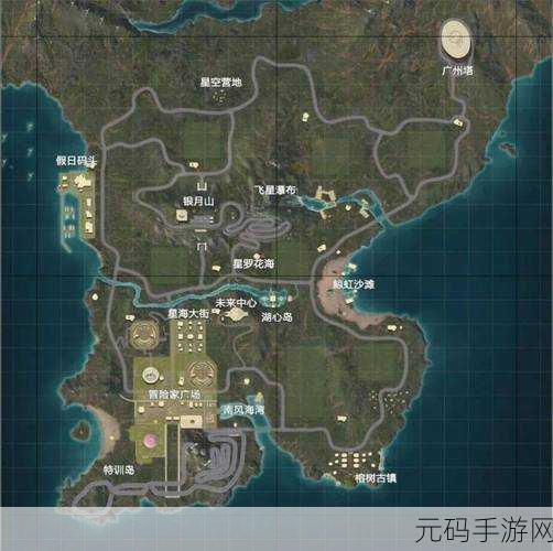 和平精英，绿洲世界飞星瀑布宝藏探秘全攻略