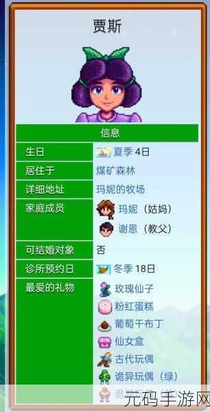 星露谷物语，探索 NPC 角色的神秘面纱