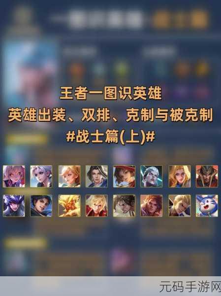 王者荣耀热门战士大揭秘,你选对了吗?