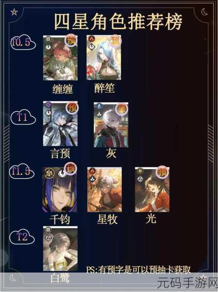 归龙潮预抽卡四星角色谁最强？深度选择攻略在此！