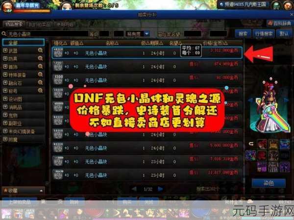 DNF 无色冰晶外观大赏与深度解析