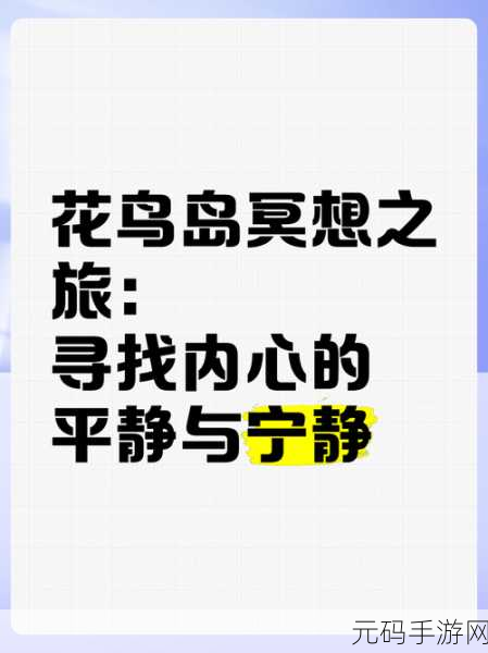 无限循环中的宁静之旅，探索平静之境益智闯关新体验