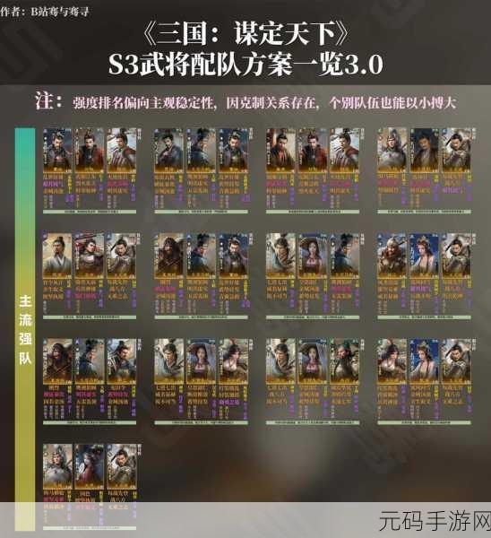 放开那三国 2 蜀国无敌阵容攻略指南