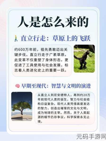 探索人类奥秘,点击进化之旅,人体进化,人类起源中文版震撼登场,免费下载!