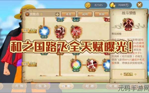 海贼王燃烧意志,新世界路飞加点全攻略