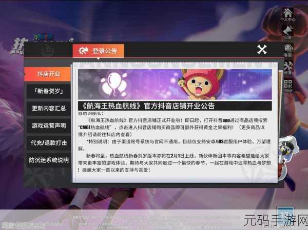 航海王热血航线,轻松掌握回放查看秘籍