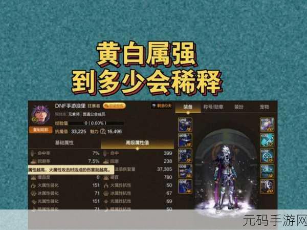 DNF 手游，白字与黄字伤害深度解析，谁更胜一筹？