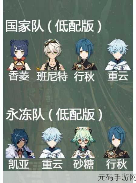 原神四星角色配队指南,助力萌新畅玩提瓦特